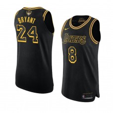 Kobe Bryant Los Angeles Lakers 2020 NBA Finals Bound Kobe Tribute Authentic Jersey Black
